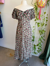 90s Sheer Floral Chiffon Dress