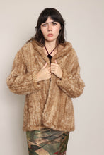 70s Mink Fur Crochet Sweater