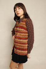 70s Chenille Striped Vest