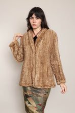 70s Mink Fur Crochet Sweater