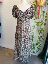 90s Sheer Floral Chiffon Dress