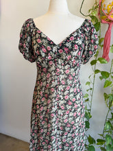 90s Sheer Floral Chiffon Dress