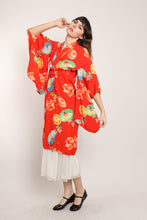 40s Umbrella Print Kimono