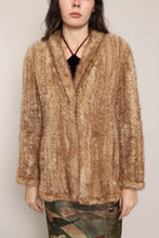 70s Mink Fur Crochet Sweater