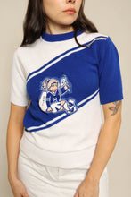 80s April's Cheerleading Sweater