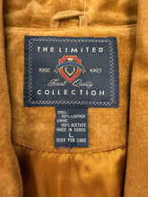 90s Suede Blazer With Contrast Whip Stitching