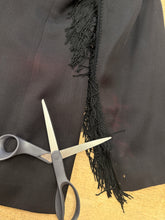 90s Black Western Fringe Blazer