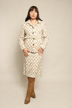 70s Dormeuil Plaid Skirt Suit Set