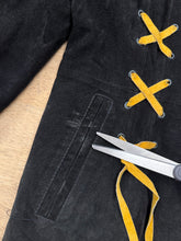 90s Suede Lace Up Blazer