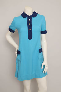 60s Two Tone Mod Dress