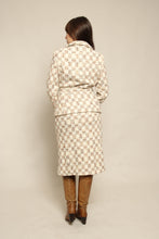 70s Dormeuil Plaid Skirt Suit Set