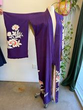 50s Purple Rayon Kimono