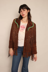 70s Ms. Pioneer Beaded Fringe Jacket