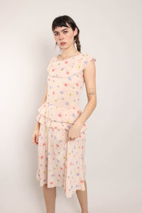 40s Floral Cotton Dress