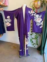 50s Purple Rayon Kimono