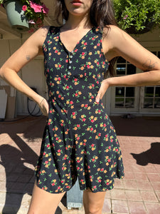 90s Floral Romper