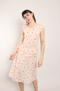40s Floral Cotton Dress