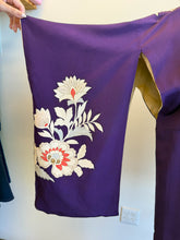 50s Purple Rayon Kimono