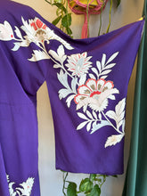 50s Purple Rayon Kimono