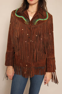 70s Ms. Pioneer Beaded Fringe Jacket