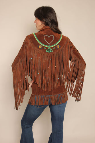 70s Ms. Pioneer Beaded Fringe Jacket