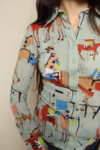 70s Equestrian Horse Racing Shirt