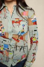 70s Equestrian Horse Racing Shirt