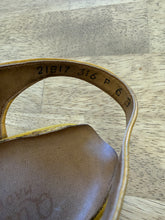 70s Yellow Platform Wedge Sandals