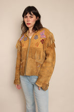 50s Moose Hide Beaded Fringe Jacket