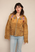 50s Moose Hide Beaded Fringe Jacket