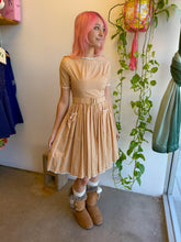 50s Brown Gingham Dress