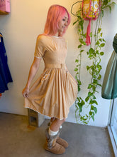 50s Brown Gingham Dress