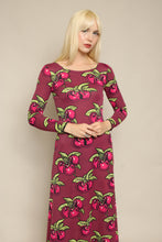 70s Alley Cat By Betsey Johnson Cherry Print Dress