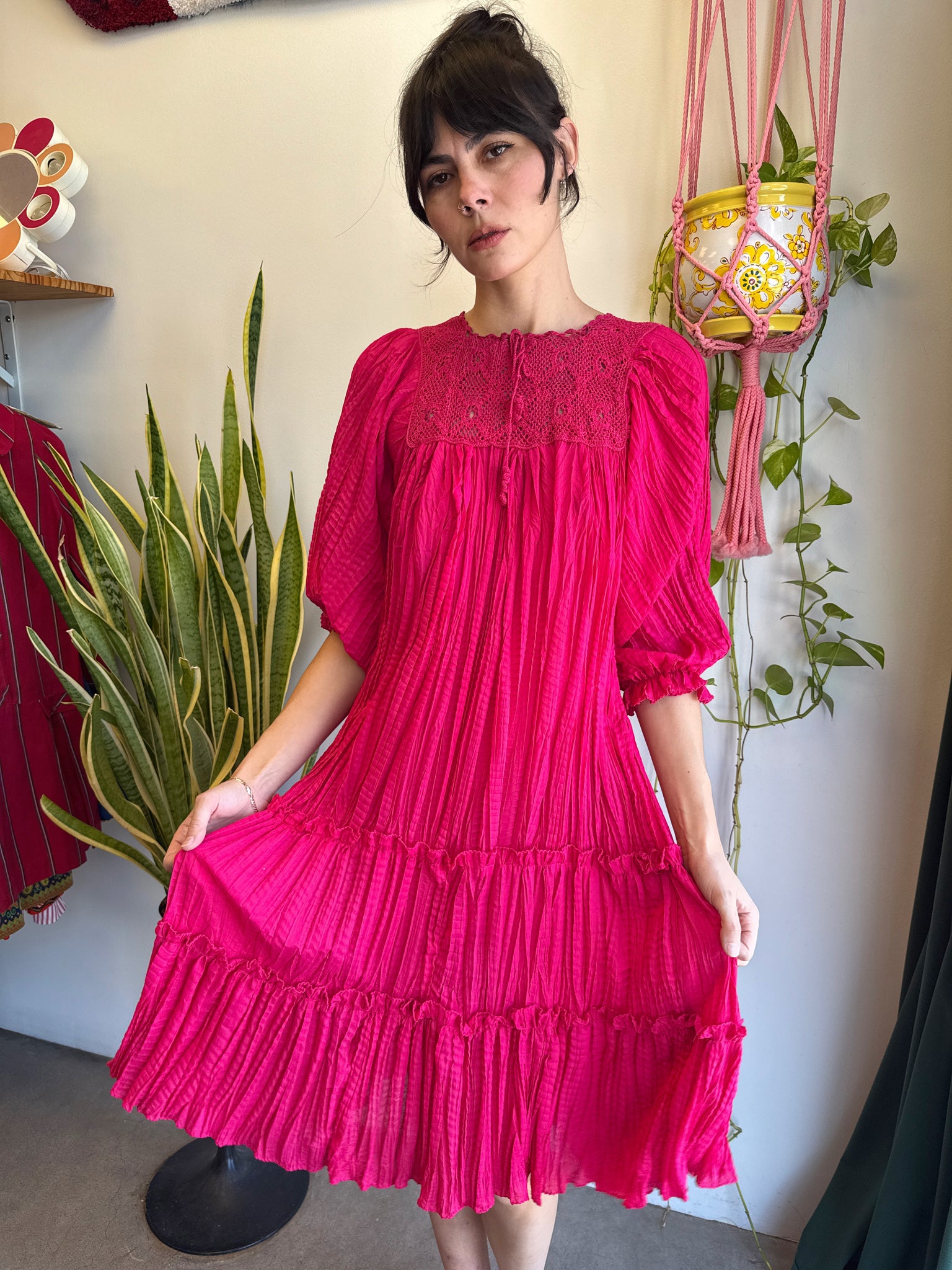 90s Crochet Gauze Dress 90s Crochet Gauze Dress