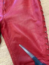 ❤️ 80s Leatherette Lace Up Pants