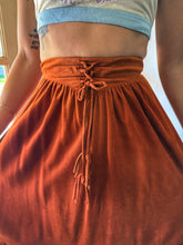 70s Burnt Sienna Prairie Skirt