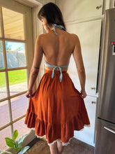 70s Burnt Sienna Prairie Skirt