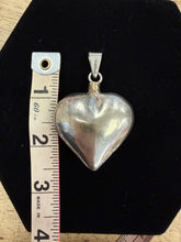 ❤️ 70s Heart Shaped Sterling Silver Pendant
