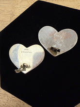 ❤️ 80s Harlene Korey Sterling Silver Heart Earrings