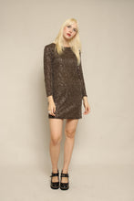 90s Anne Klein Gold Mini Dress