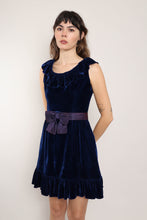 60s Velvet Flutter Dress