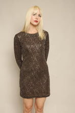 90s Anne Klein Gold Mini Dress