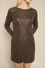 90s Anne Klein Gold Mini Dress