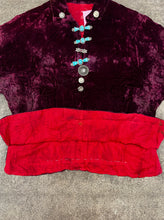 40s Navajo Velvet & Turquoise Blouse