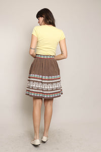 50s Guatemalan Embroidered Skirt