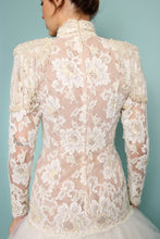 80s Drop Waist Wedding Gown With Train