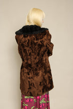 70s Faux Fur Coat With Collar