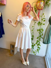 60s White Cotton Dress