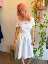 60s White Cotton Dress