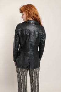 70s Mod Leather Jacket